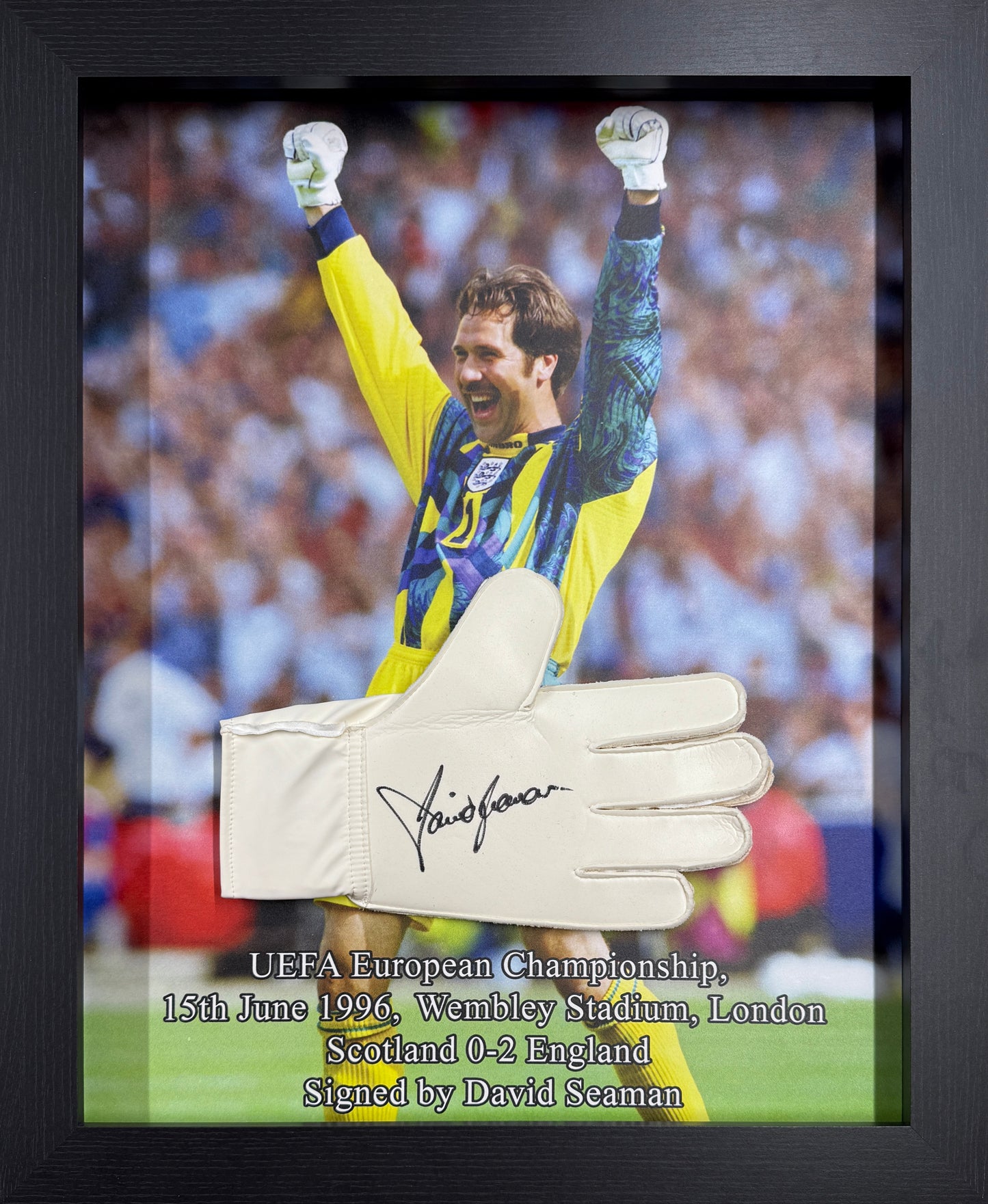 David Seaman Signed England Goalkeeper Glove