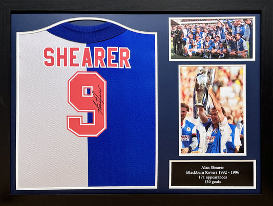 Alan Shearer Signed Blackburn Rovers 1996 Shirt