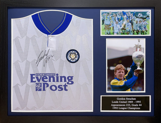 Gordan Strachan Signed Leeds Shirt