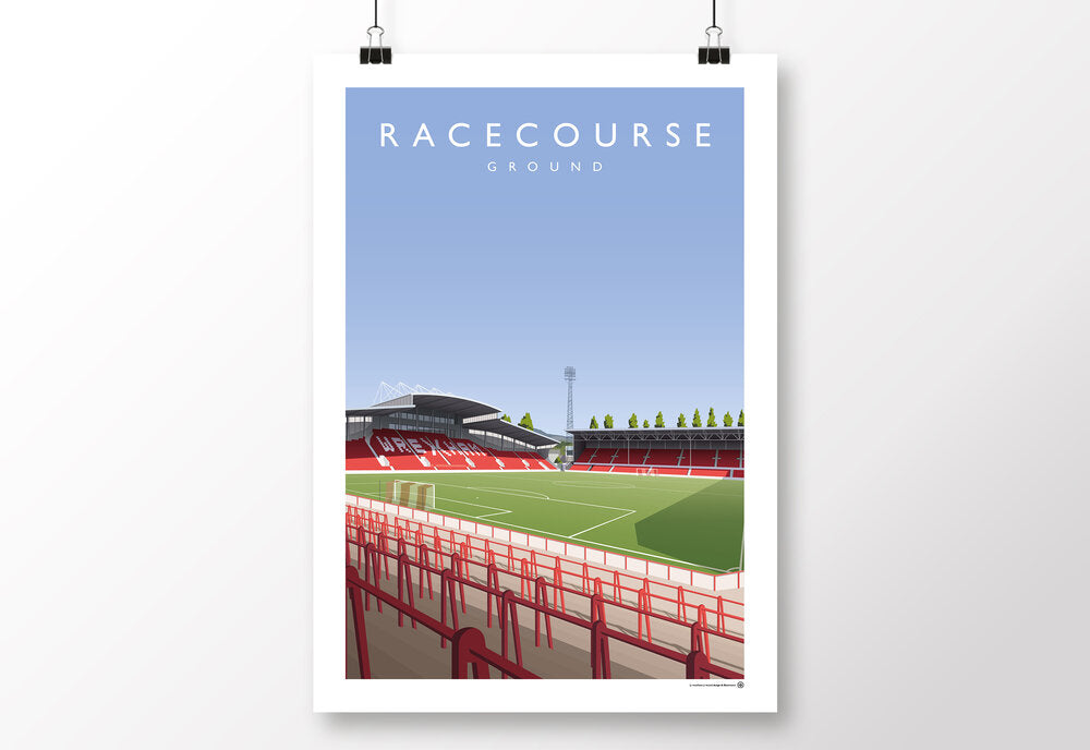 Wrexham Racecourse Ground/Y Cae Ras Poster - Matthew J I Wood