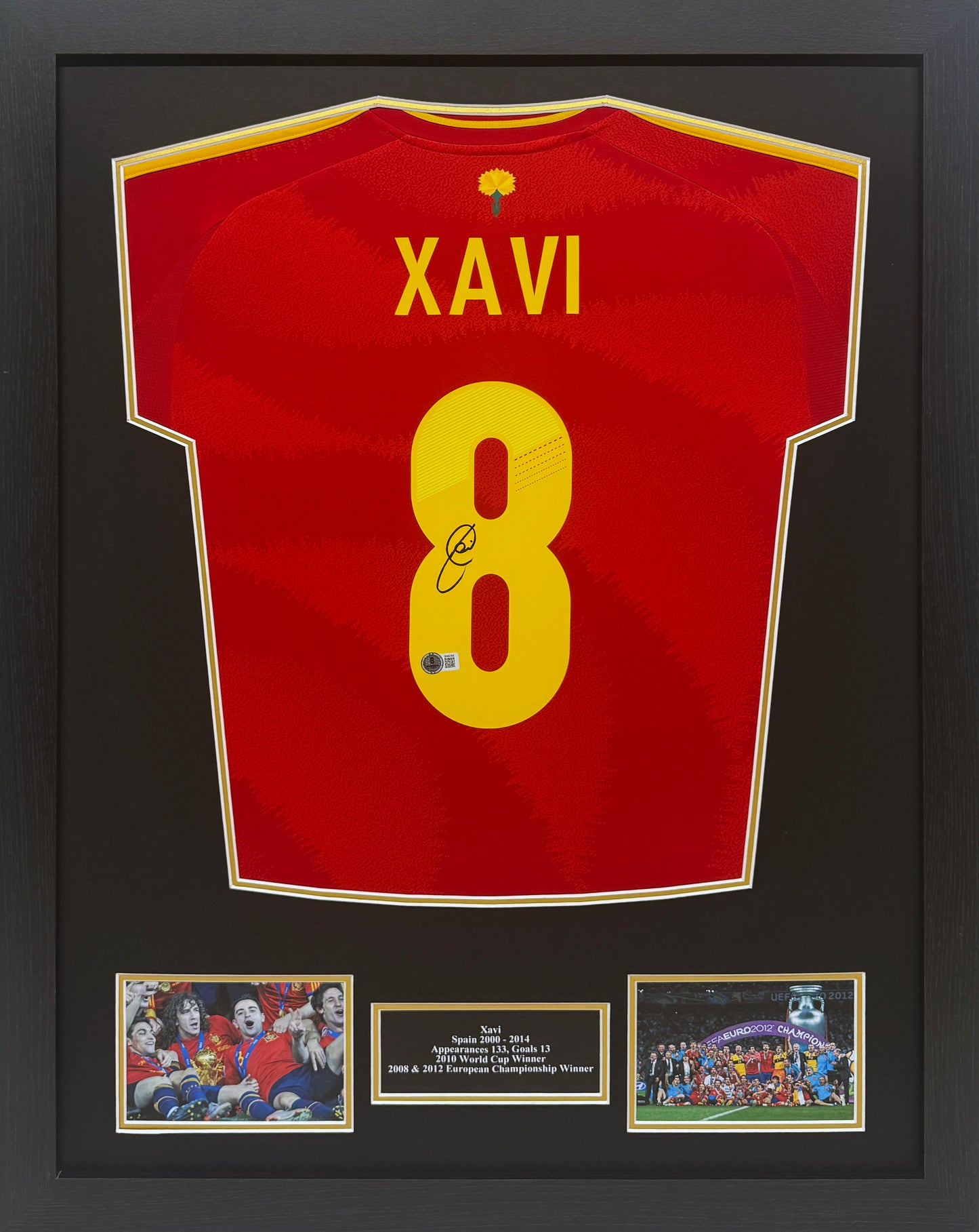 Xavi Hernandez Signed Spain Shirt