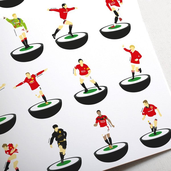 Manchester United Legends Subbuteo Print