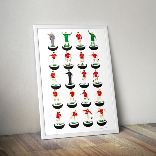Manchester United 2008 Moscow Subbuteo Print