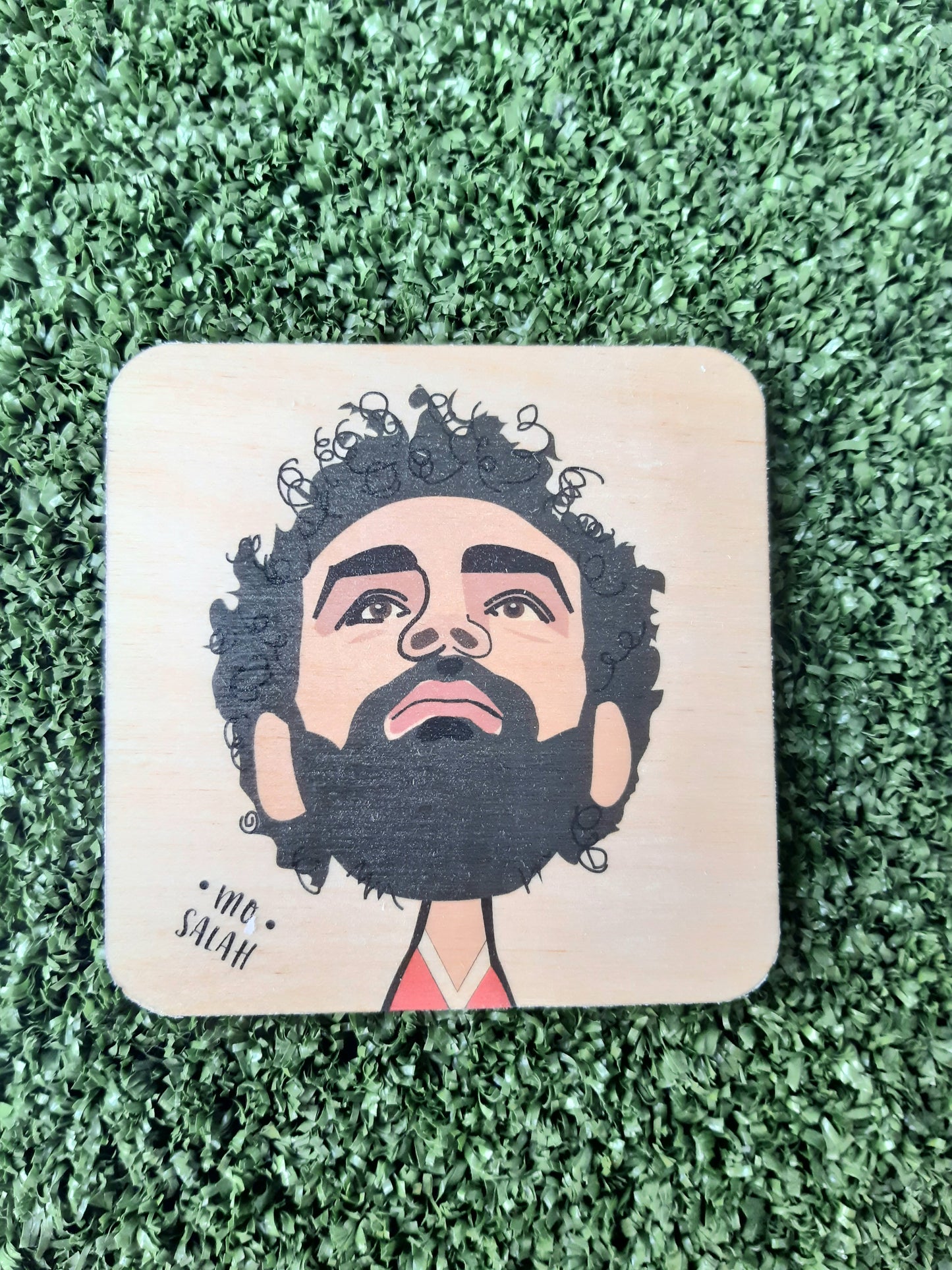 Mo Salah Wooden Coasters