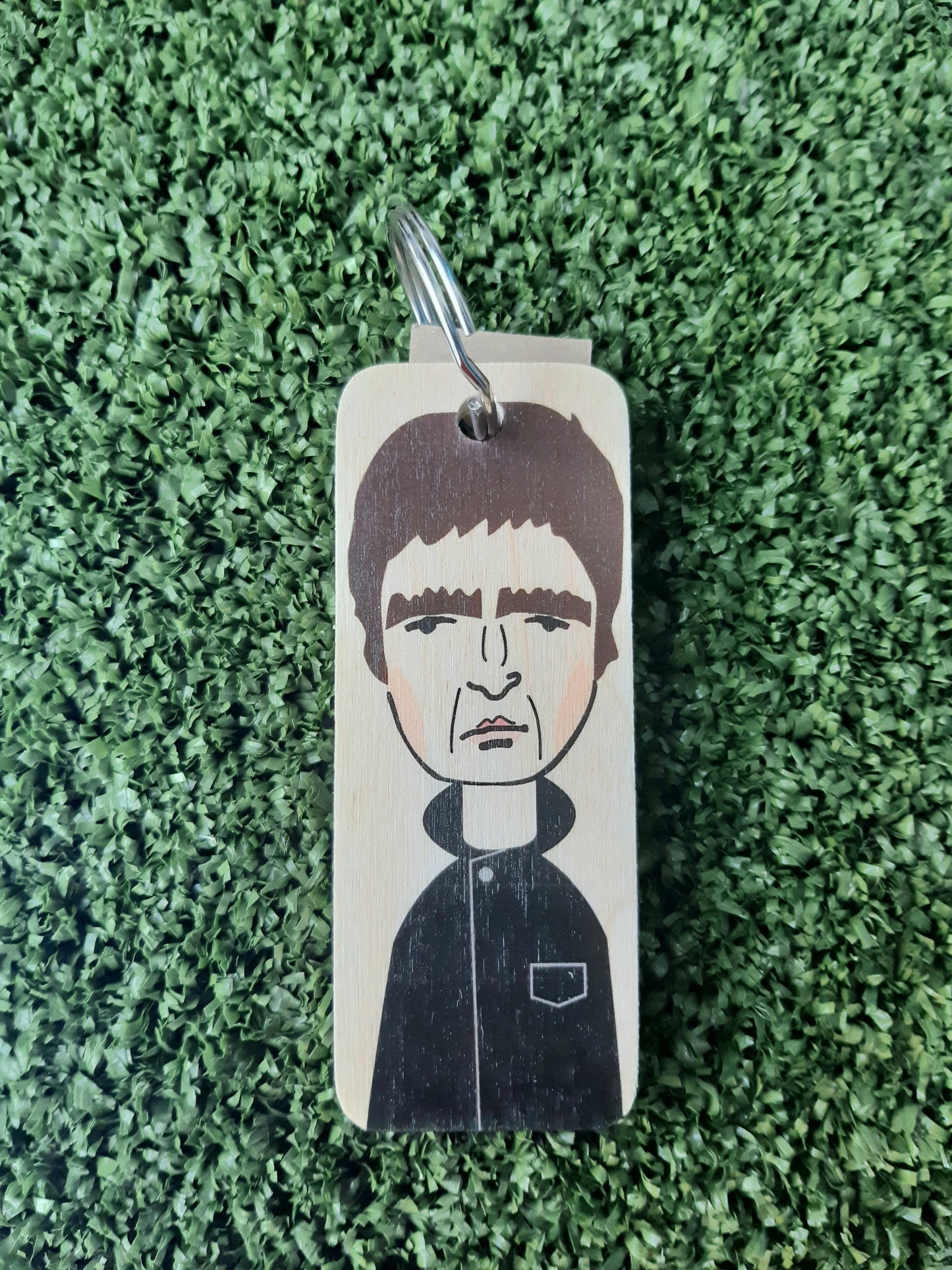 Noel Gallagher Wooden Keyring