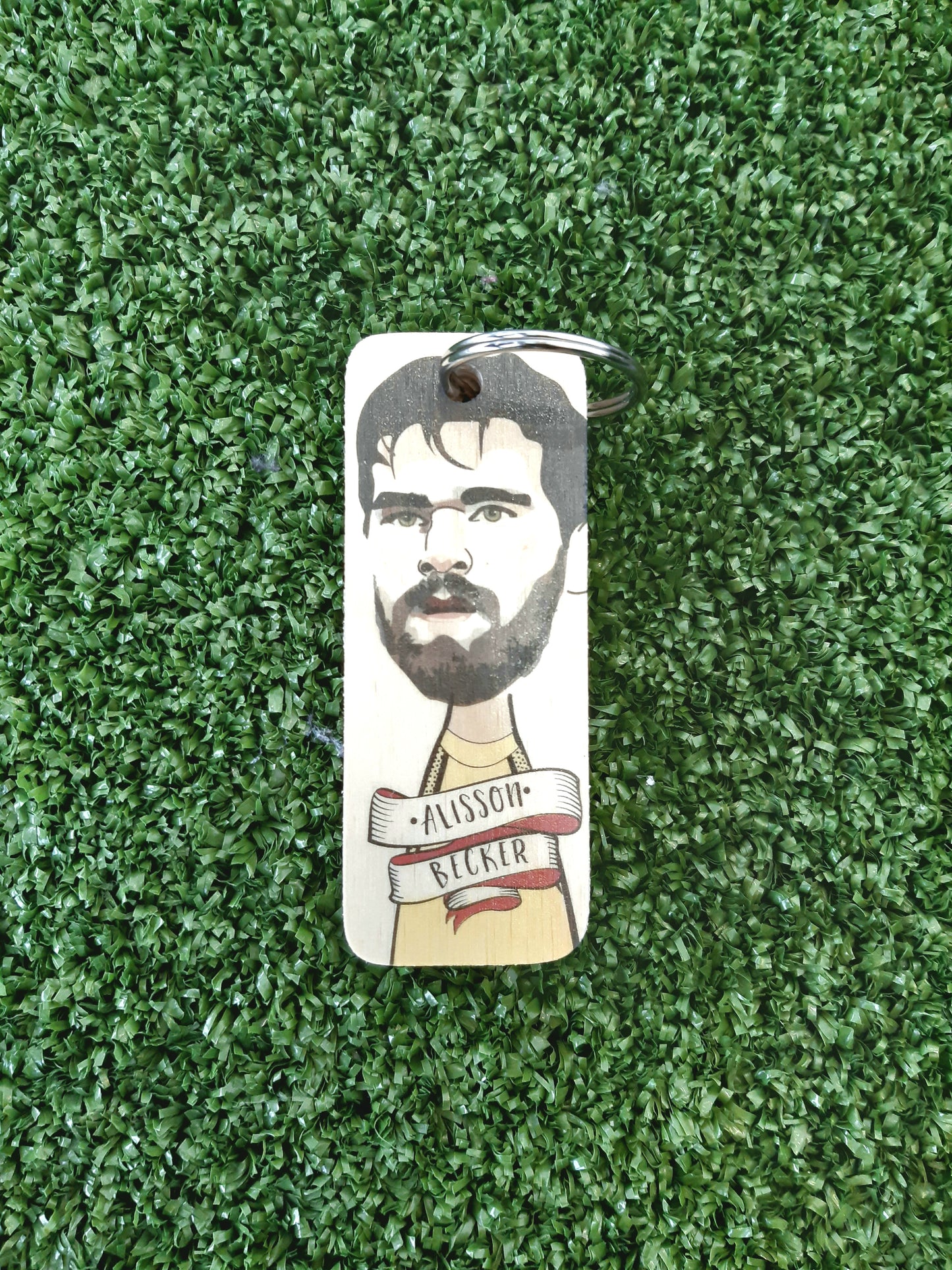 Alisson Becker Wooden Keyring