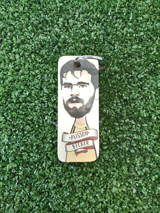 Alisson Becker Wooden Keyring