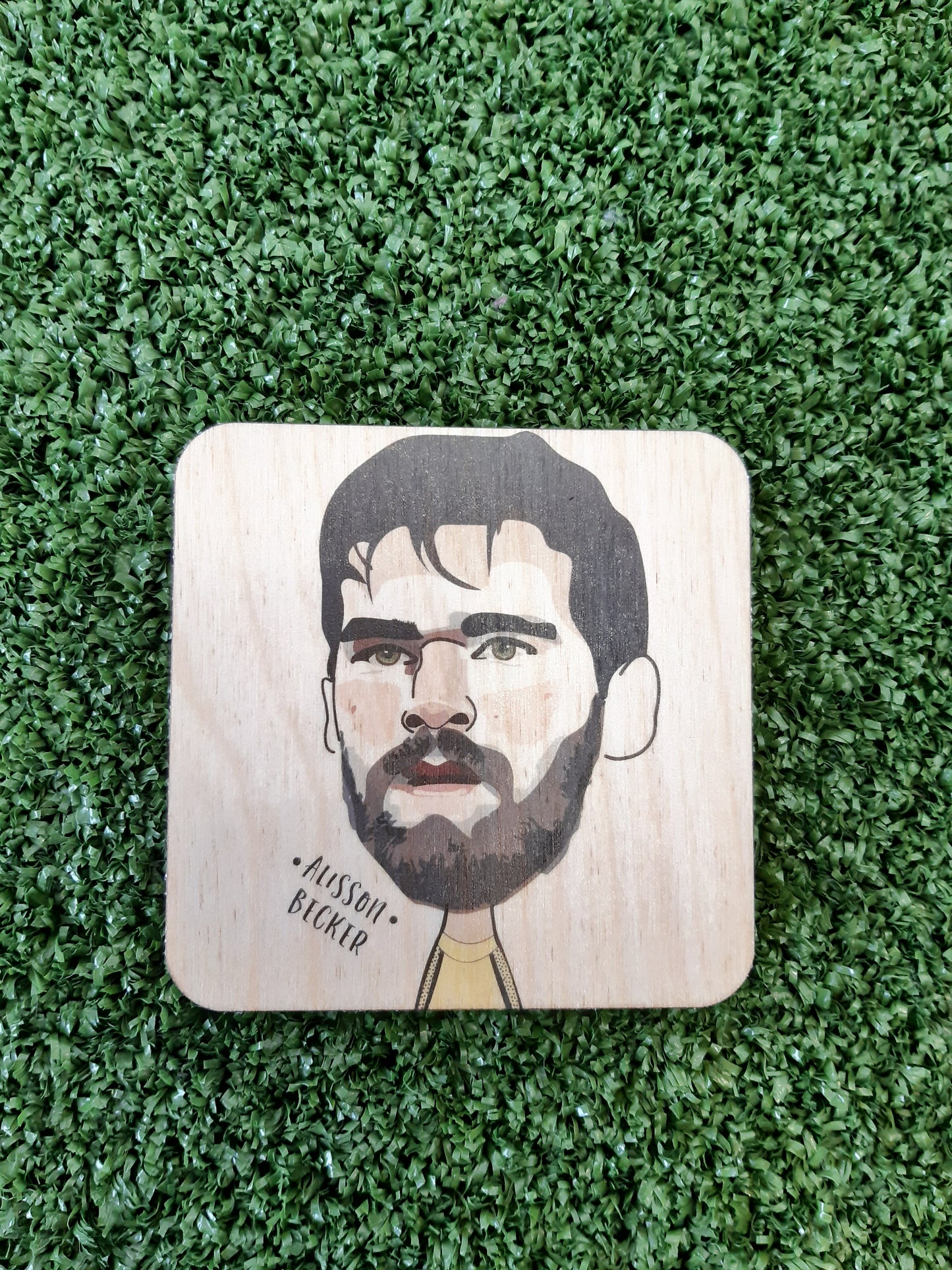 Alisson Becker Wooden Coasters