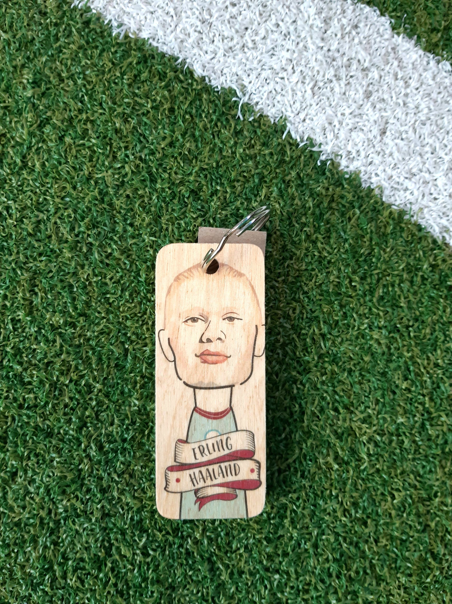 Erling Haaland Wooden Keyring