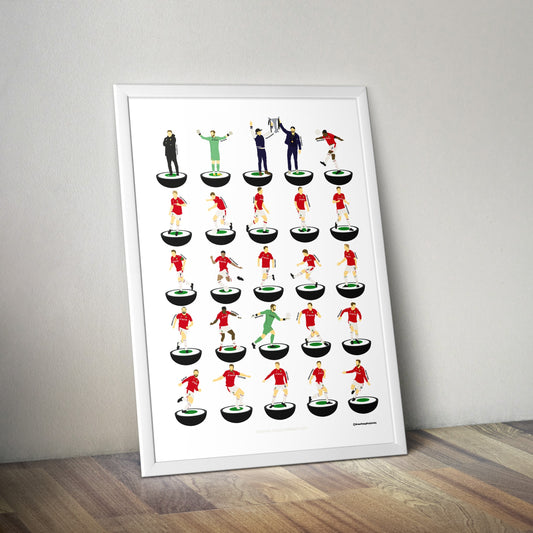 Wrexham 2023 National League Subbuteo Print
