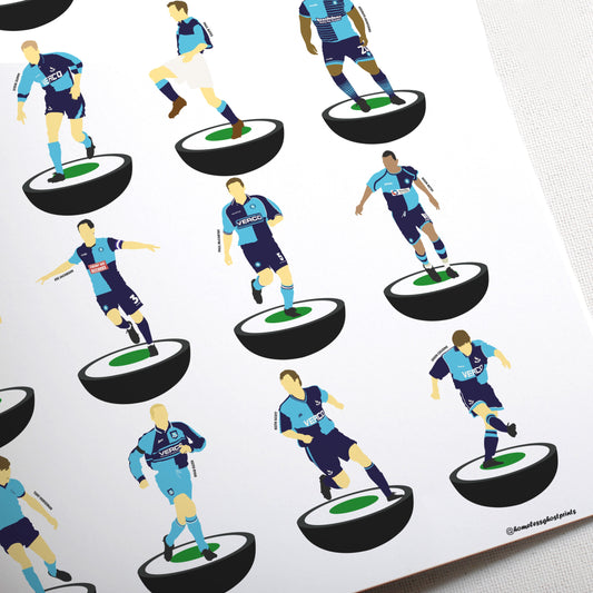 Wycombe Wanderers Subbuteo Print
