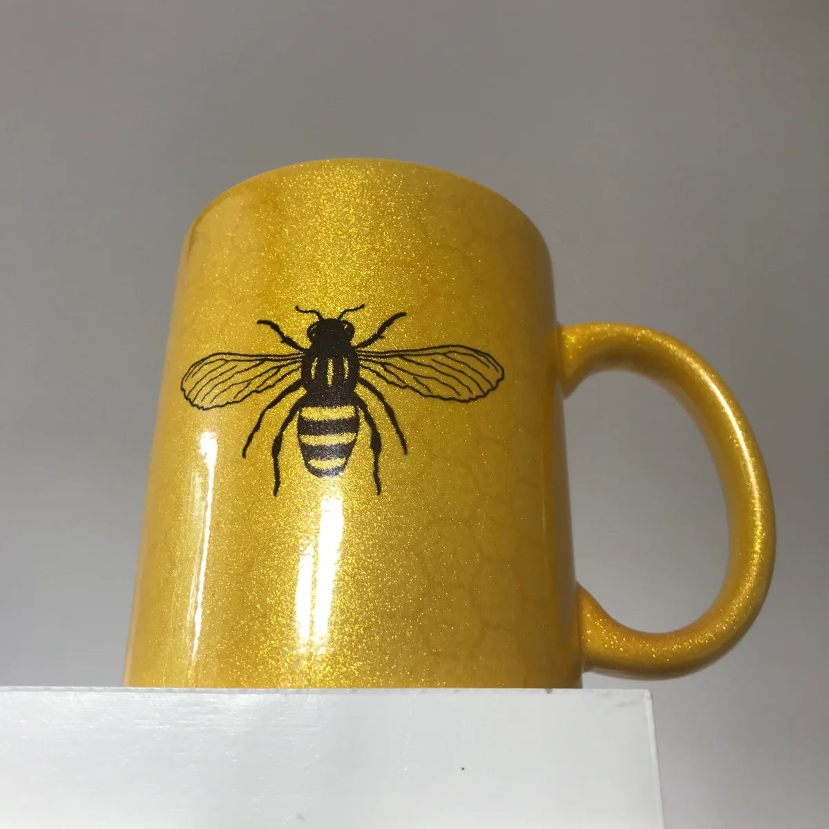Manchester Bee Gold Sparkly Mug - The Manchester Bee Co.