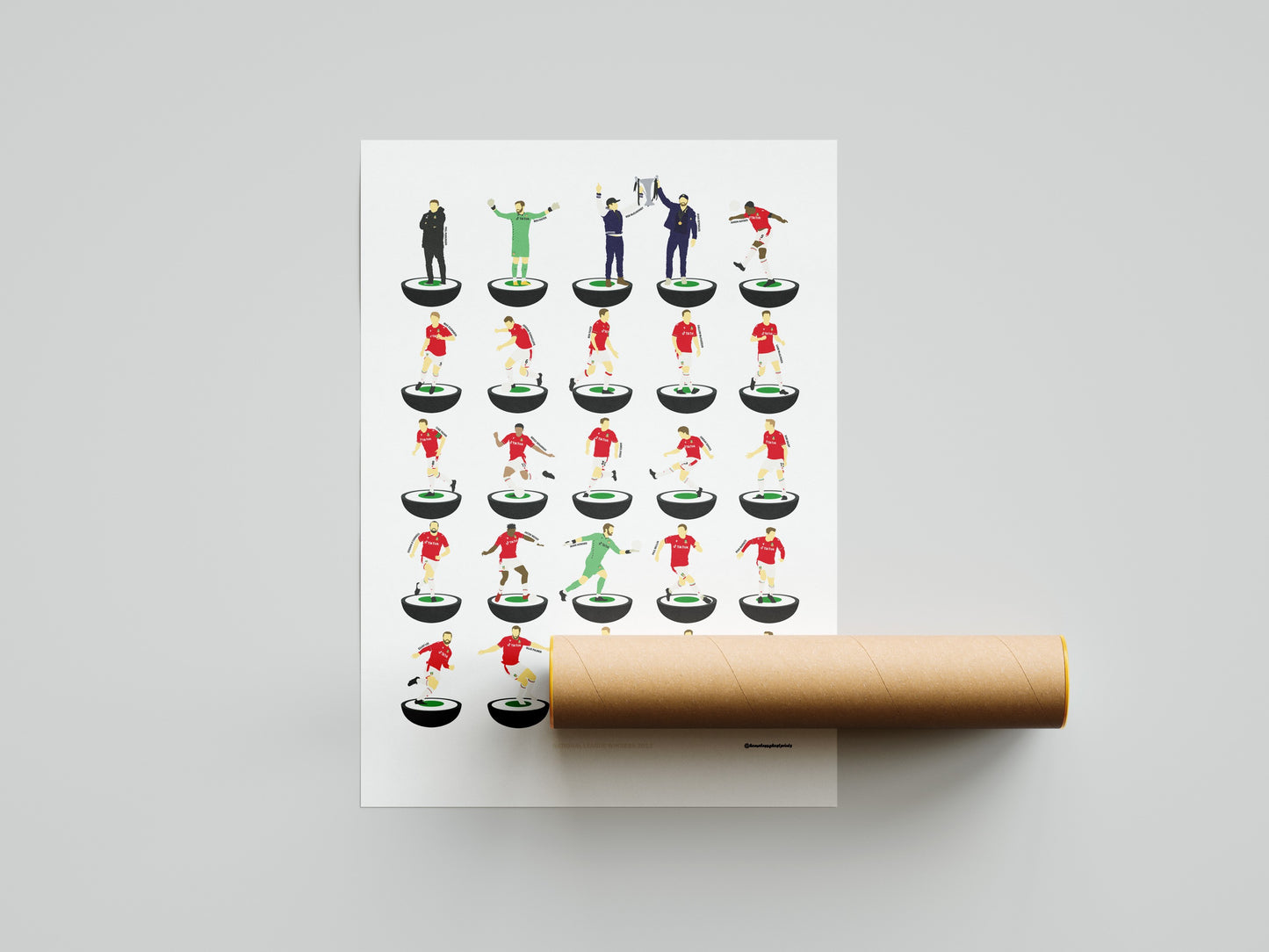 Wrexham 2023 National League Subbuteo Print