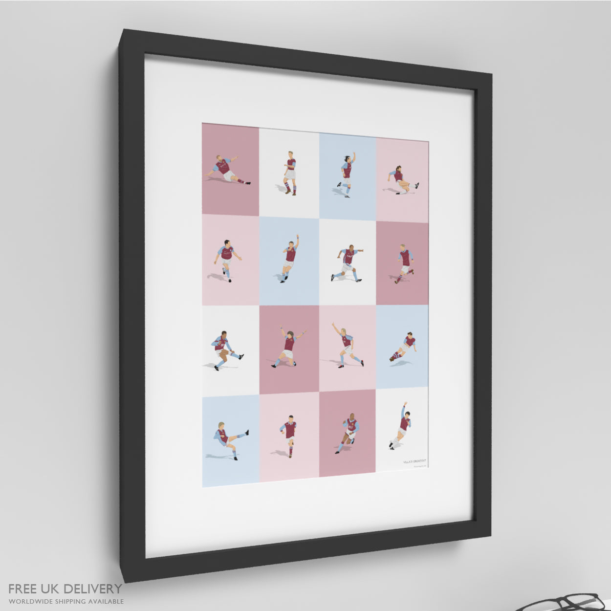 Aston Villa’s Greatest Players Print
