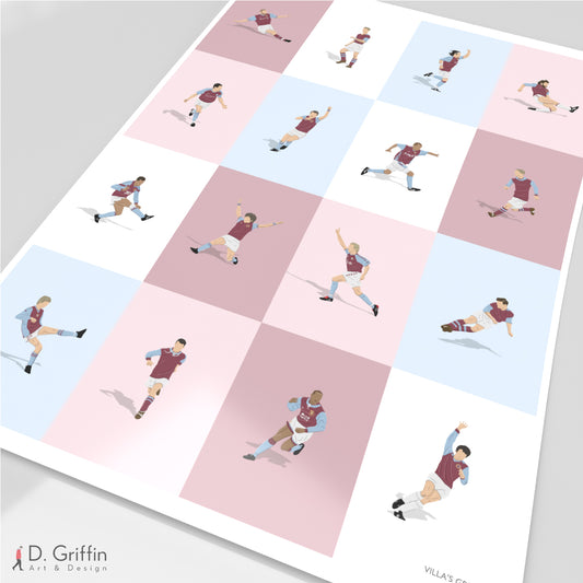 Aston Villa’s Greatest Players Print