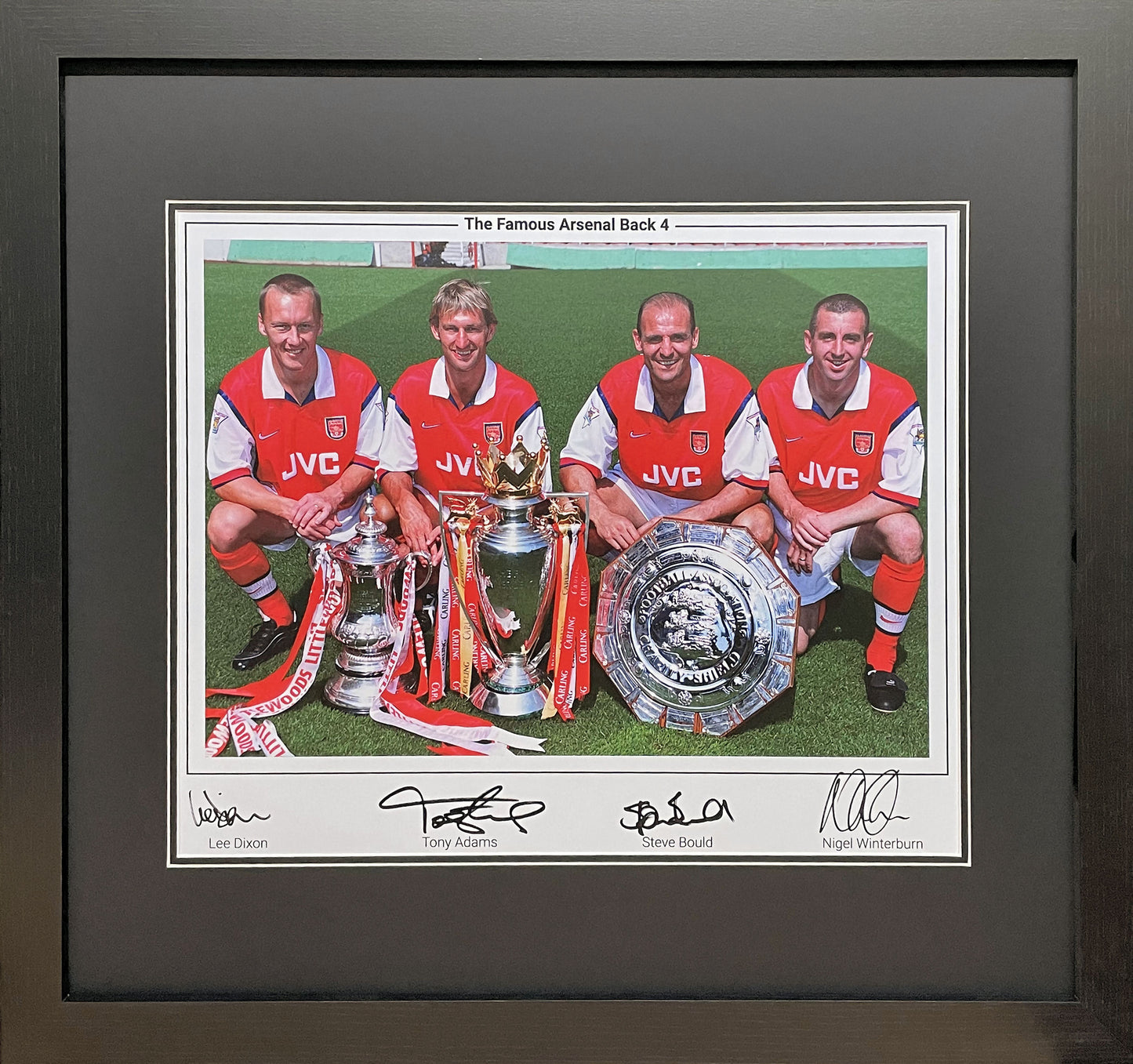 Arsenal Famous "Back 4 Signed" Photo