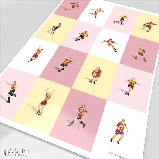 Bradford City's Greatest Players Print