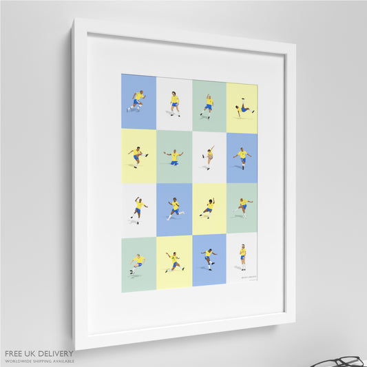 Brazil's Greatest Players Print
