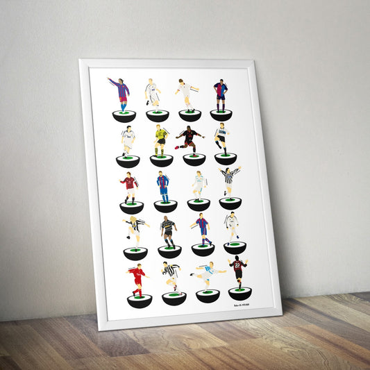 Ballon d'Or Winners Subbuteo Print
