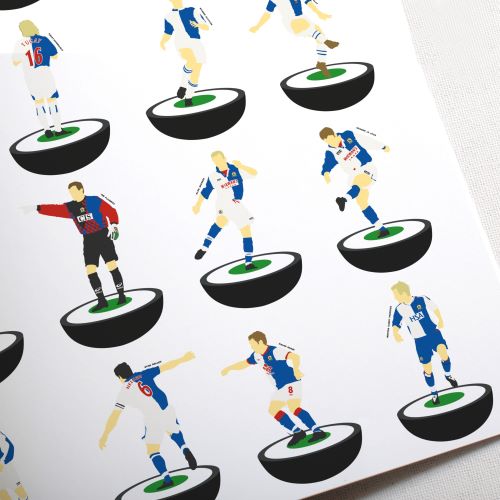 Blackburn Rovers Subbuteo Print