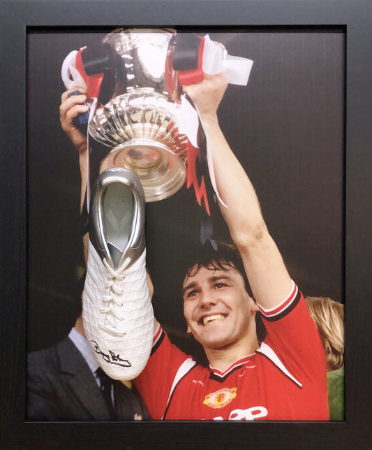 Bryan Robson Signed Adidas Football Boot