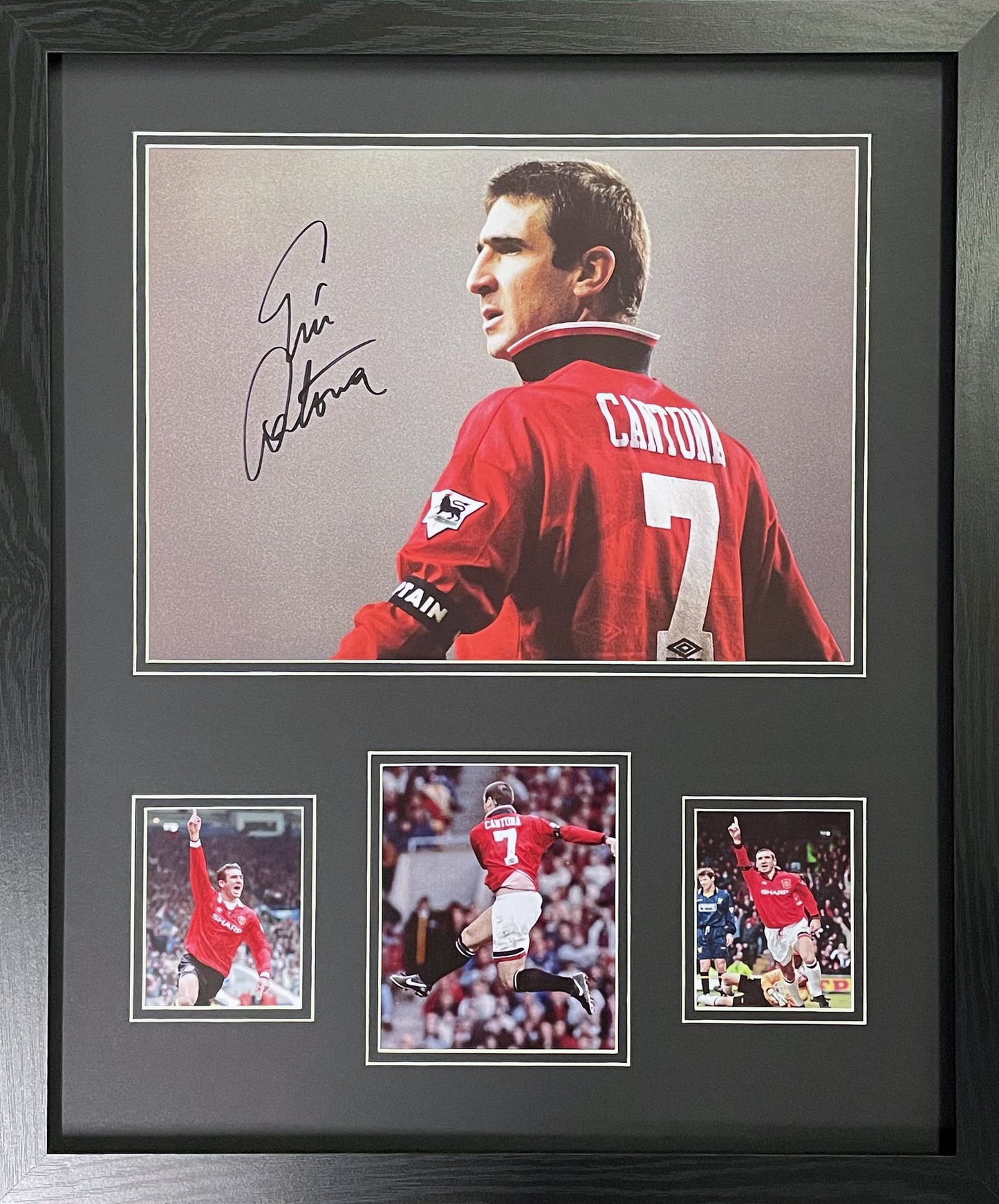 Eric Cantona Manchester United Signed Photo 16''x12''