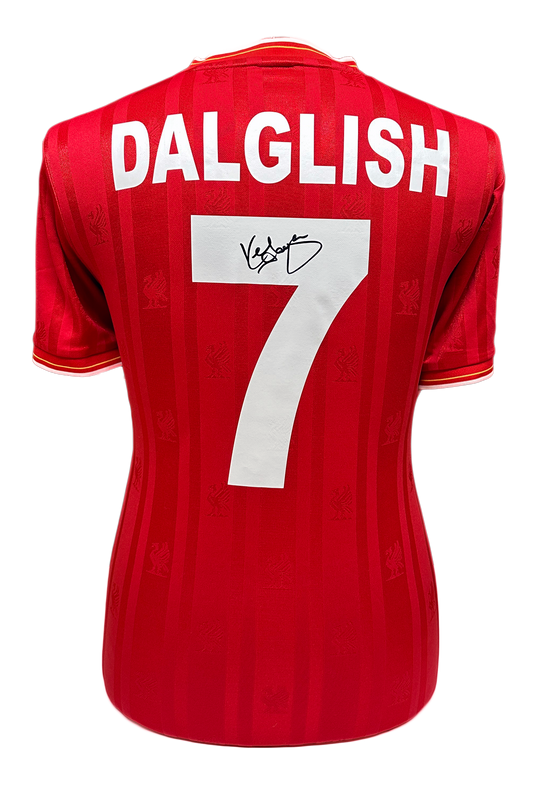 Dalglish signed Liverpool No 7 shirt