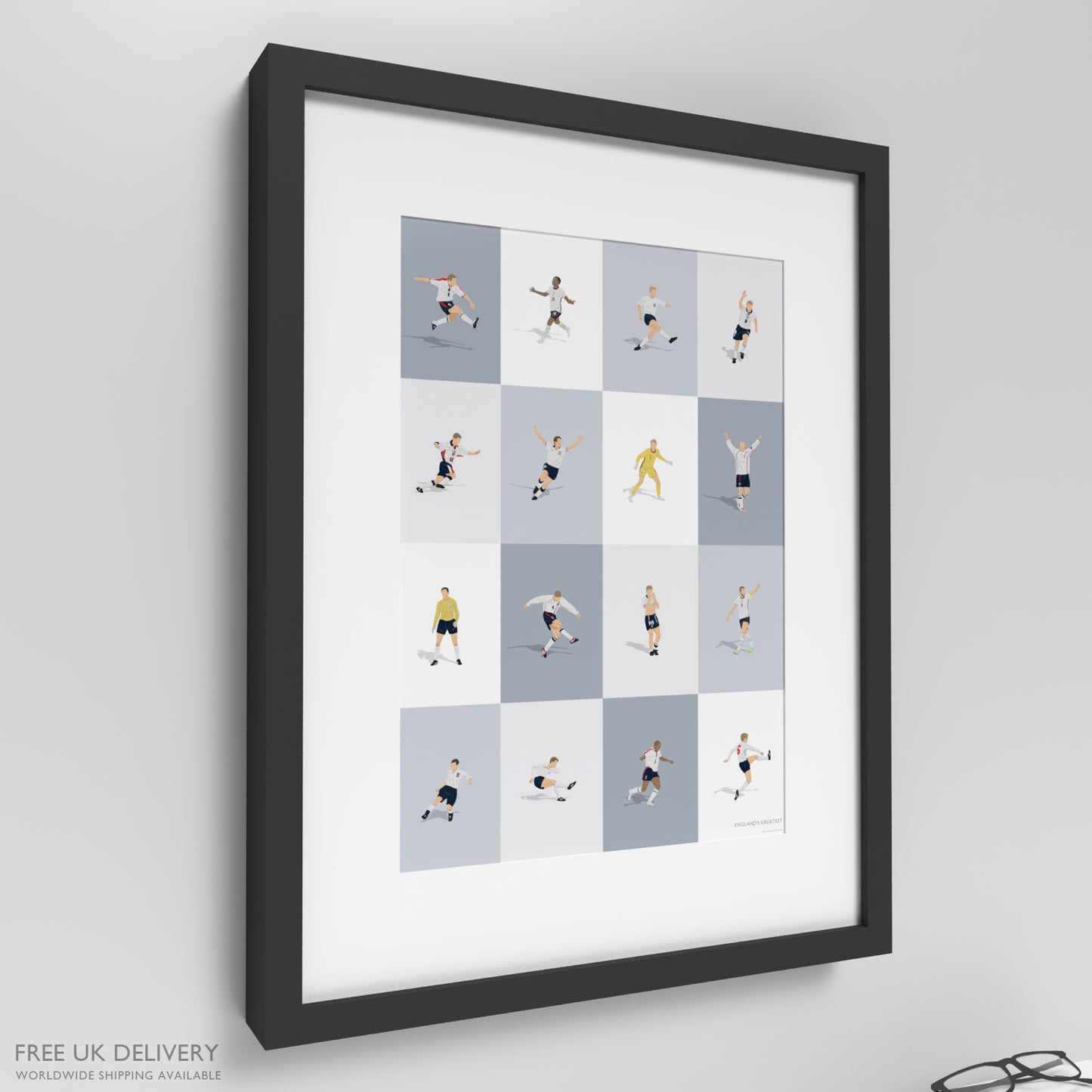 England's Greatest Players Print