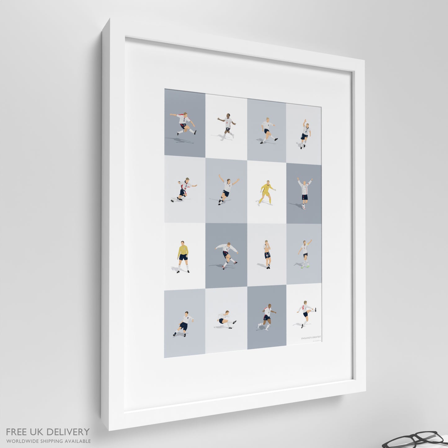 England's Greatest Players Print
