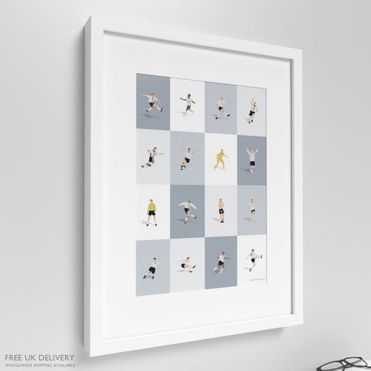 England's Greatest Players Print
