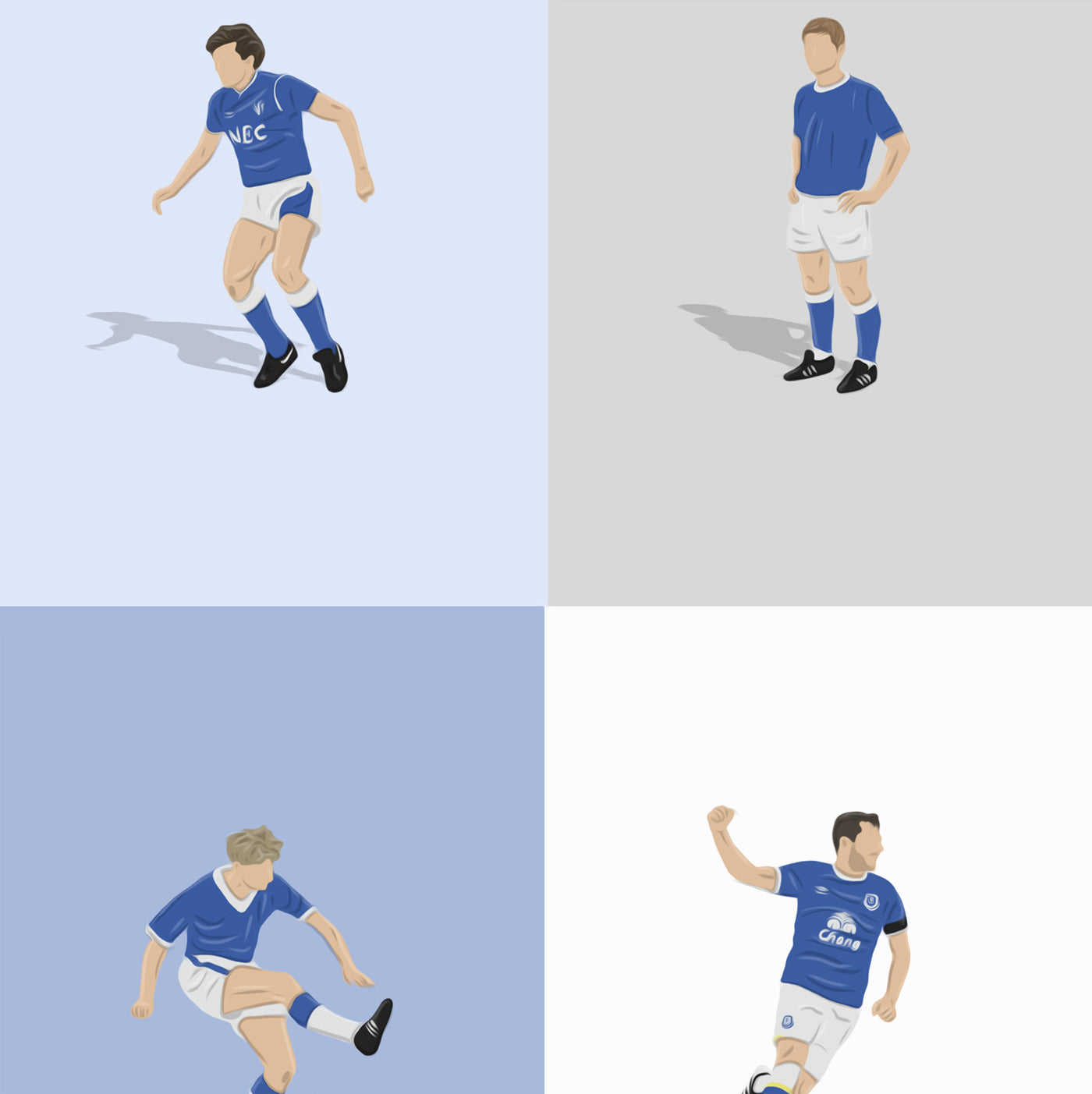 Everton's Greatest Players Print