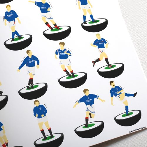 Glasgow Rangers Subbuteo Print