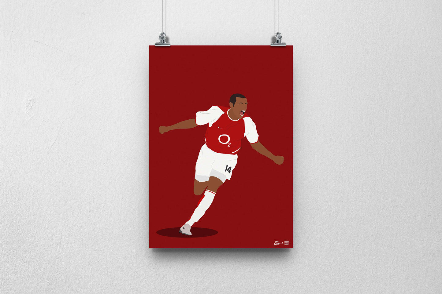 Thierry Henry A3 Print - DanDesignsGB