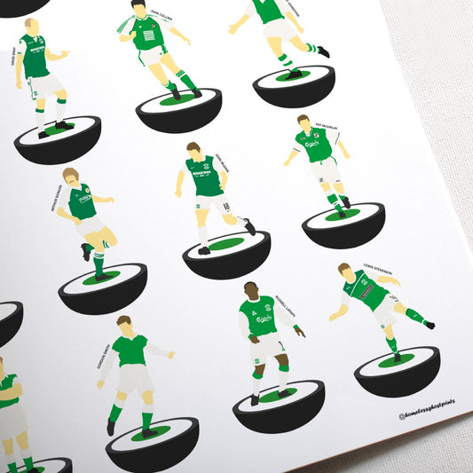 Hibernian Subbuteo Print
