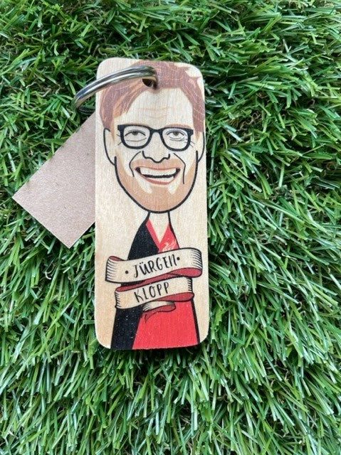 Jürgen Klopp Wooden Keyring