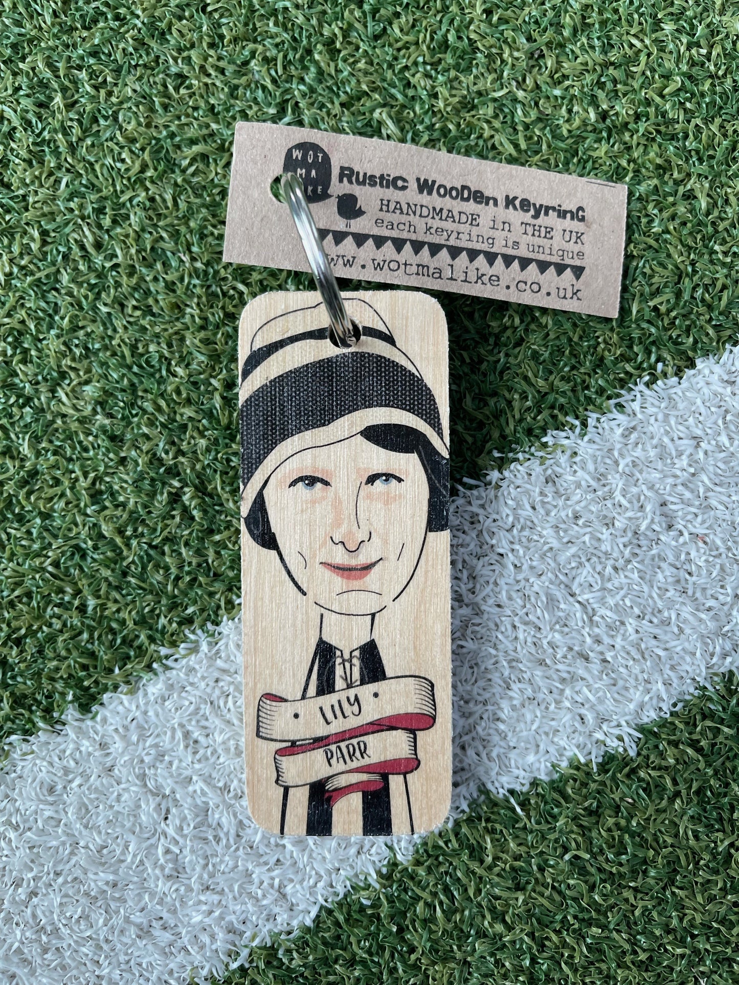 Lily Parr Wooden Keyring