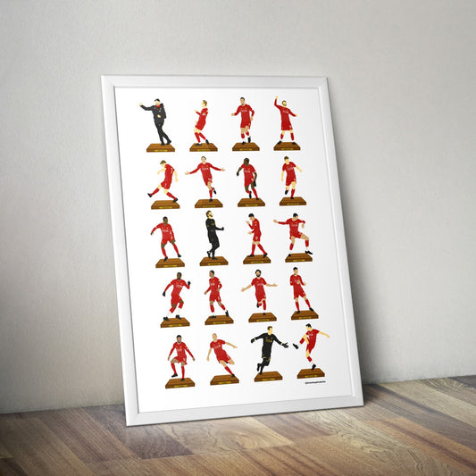 Liverpool Champions 19/20 Subbuteo Print