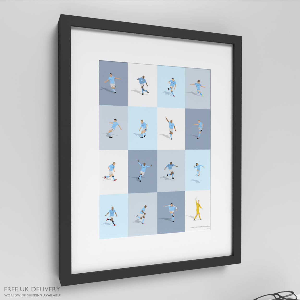 Manchester City's Greatest Players Print