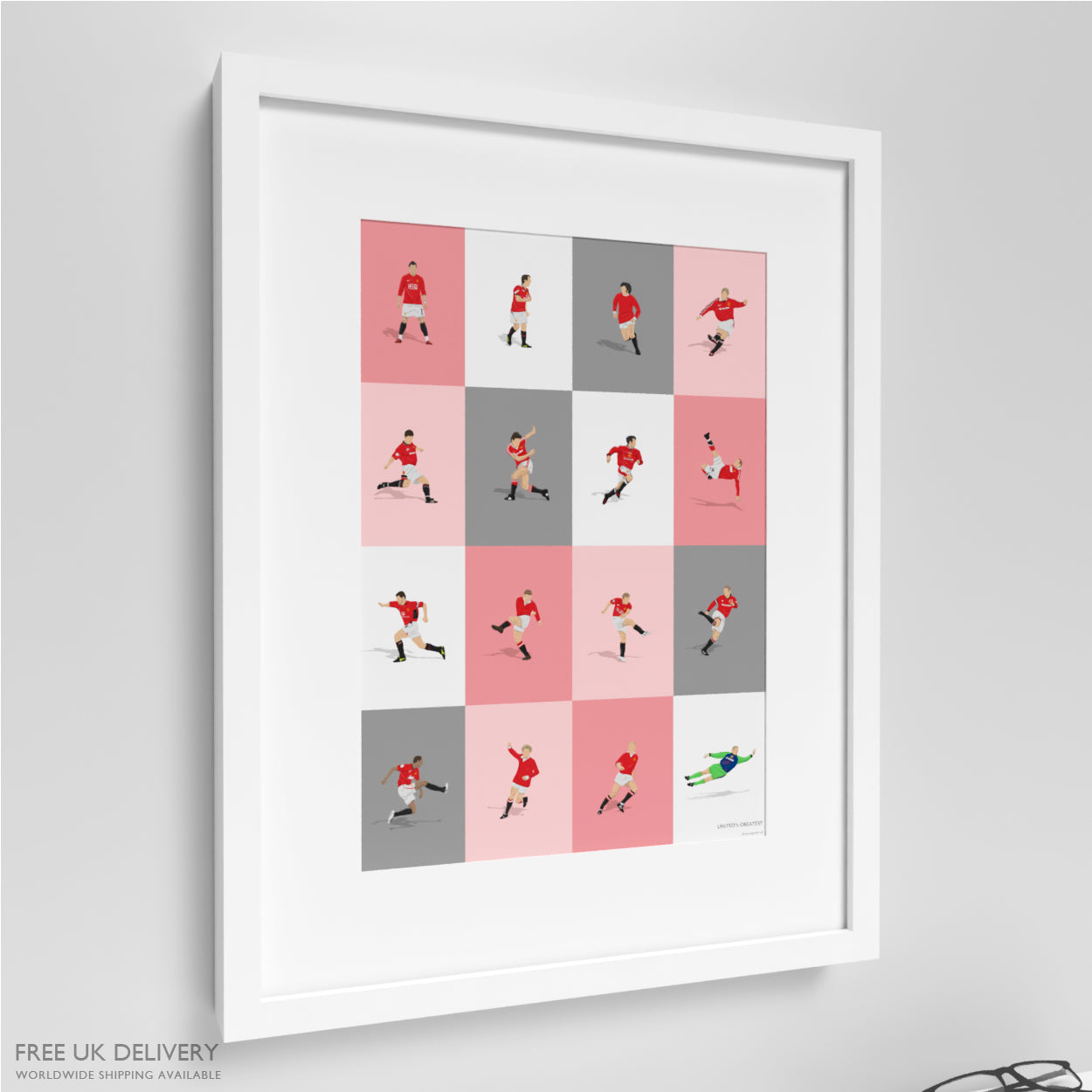 Manchester United's Greatest Players Print