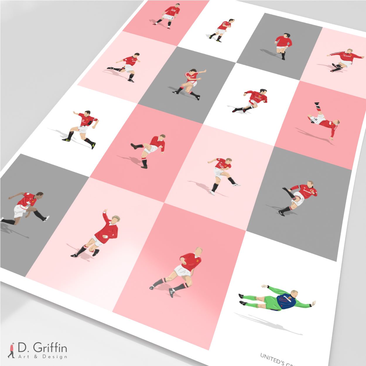 Manchester United's Greatest Players Print