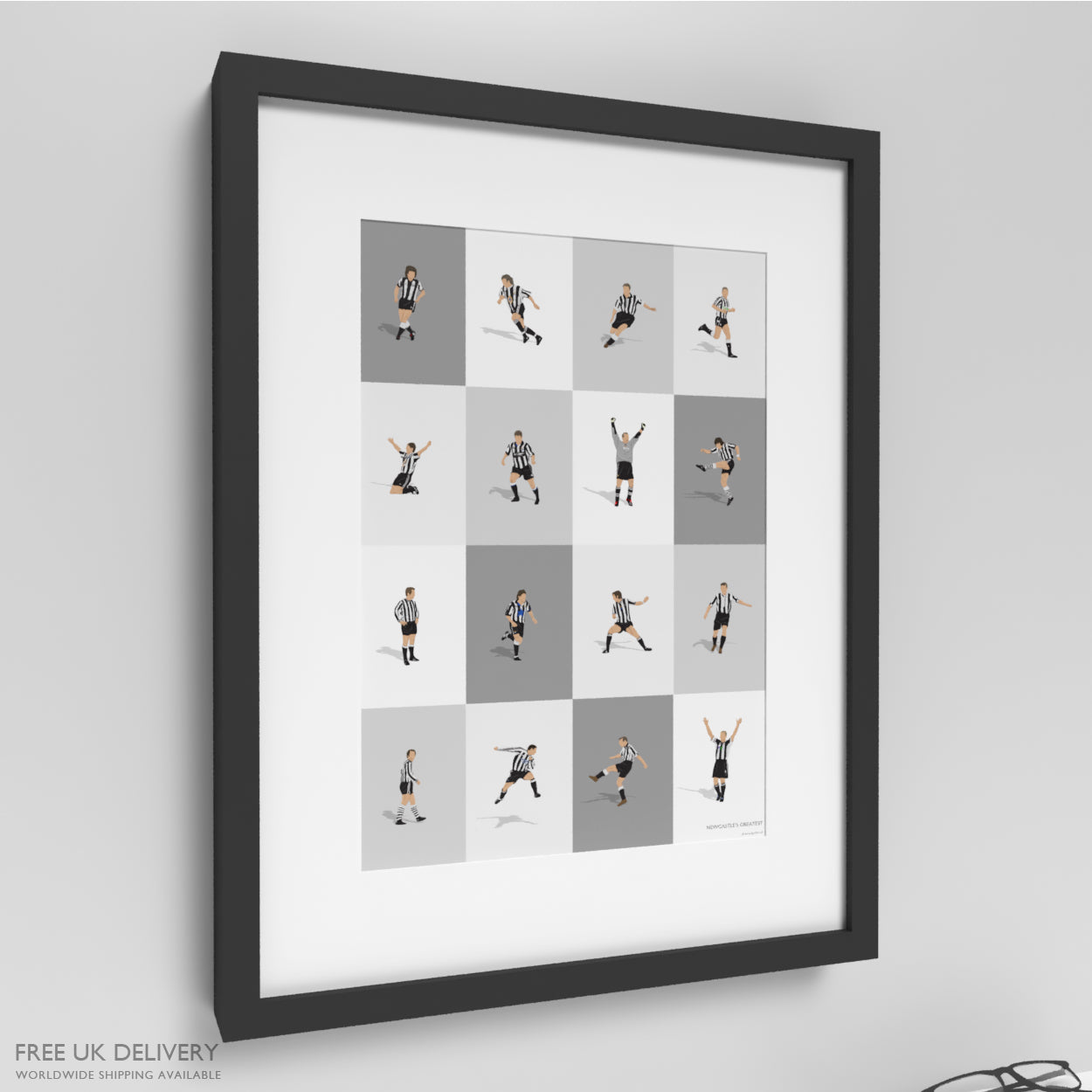 Newcastle's Greatest Players Print