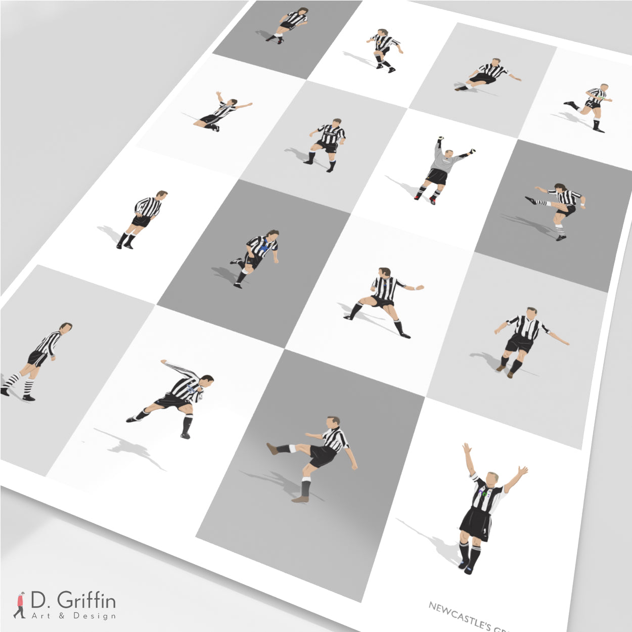 Newcastle's Greatest Players Print
