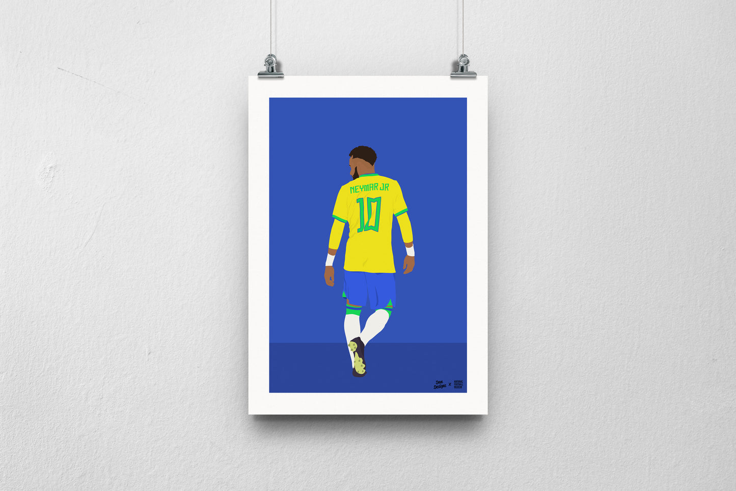 Neymar Brazil A3 print - DanDesignsGB