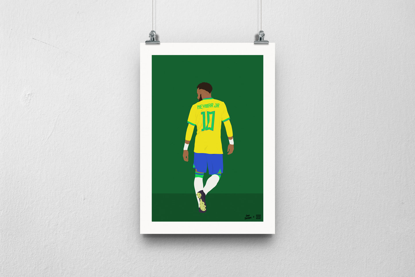 Neymar Brazil A3 print - DanDesignsGB