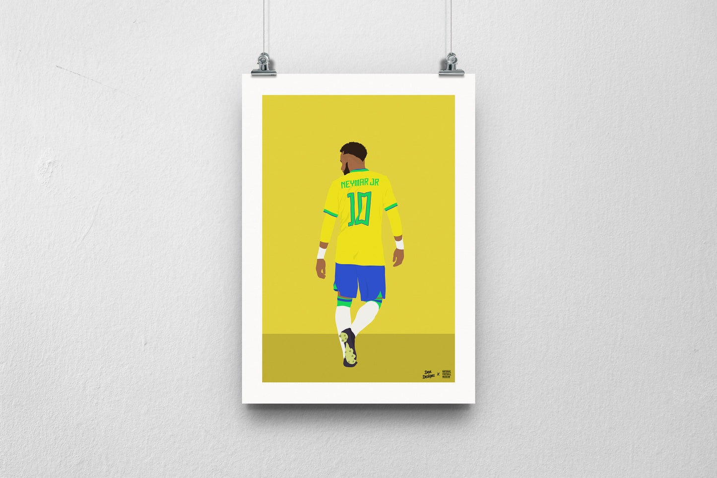 Neymar Brazil A3 print - DanDesignsGB