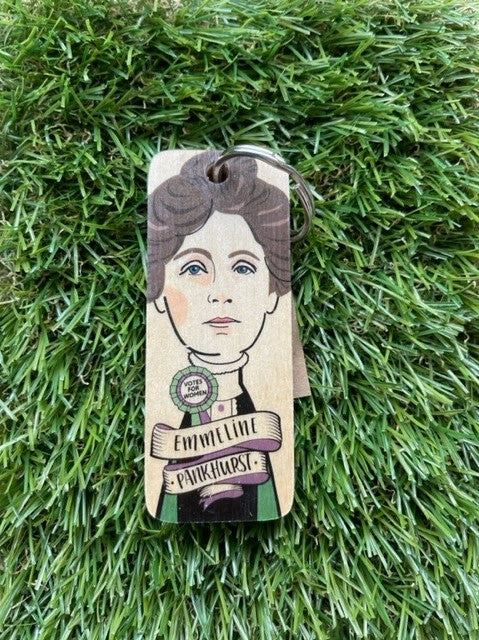 Emmeline Pankhurst Wooden Keyring