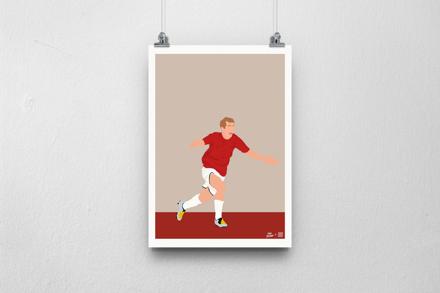 Paul Scholes A3 Print - DanDesignsGB