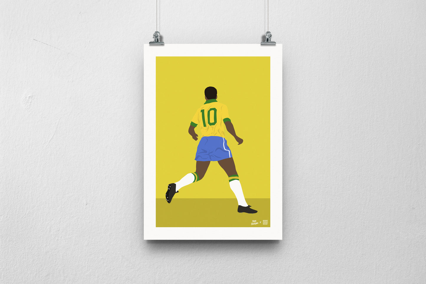 Pele Brazil A3 print - DanDesignsGB
