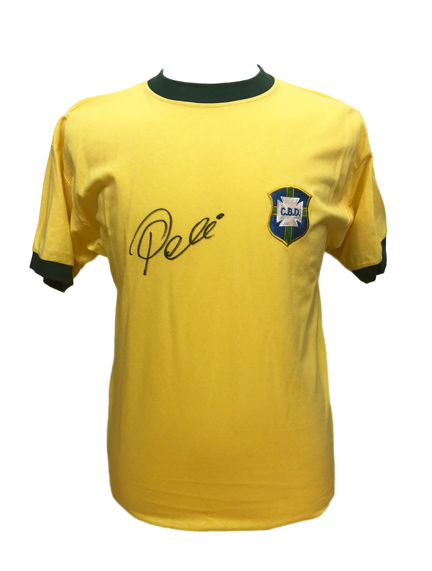 Pele Signed Brazil 1970 Shirt