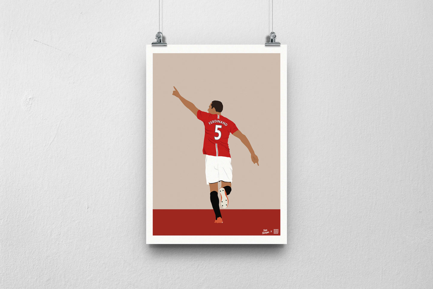 Rio Ferdinand A3 Print - DanDesignsGB